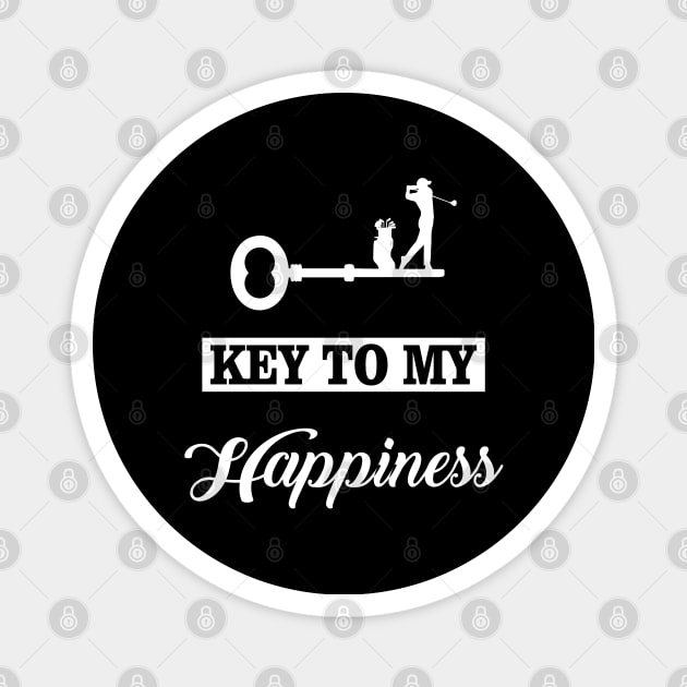 Key To My Happiness GOLF Magnet by golf365